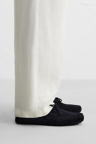 Zara Кожаные лоферы в повседневном стиле - LIMITED EDITION купить с доставкой.