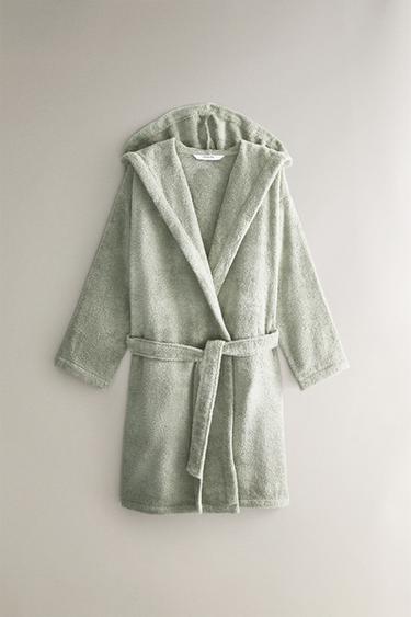 Zara Халат с капюшоном (360 г/м²) купить с доставкой.