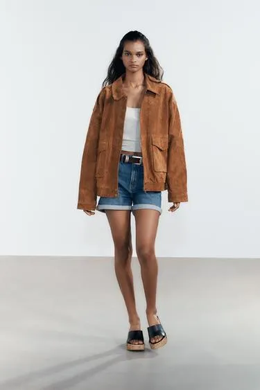 Шорты TRF MOM FIT с высокой посадкой