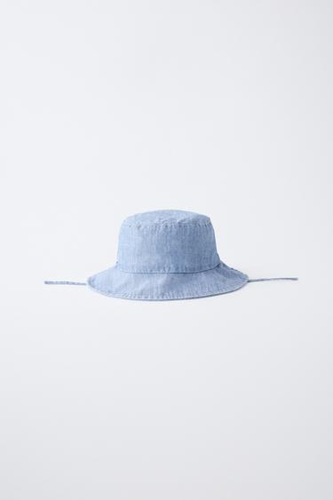 Zara Джинсовая ведро шляпа купить с доставкой.
