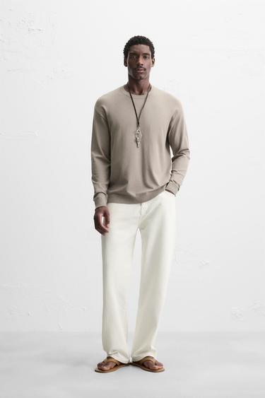 Zara Свитер из вискозы с рельефным узором купить с доставкой.