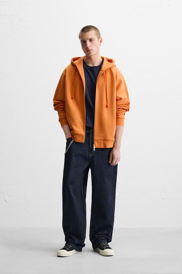 Zara Худи RELAXED FIT с застежкой-молнией купить с доставкой.