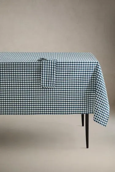 Хлопковый скатерть в клетку GINGHAM