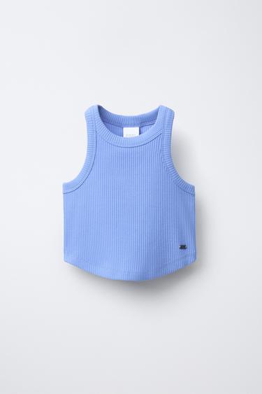 Zara Рифленая мужская футболка для плавания