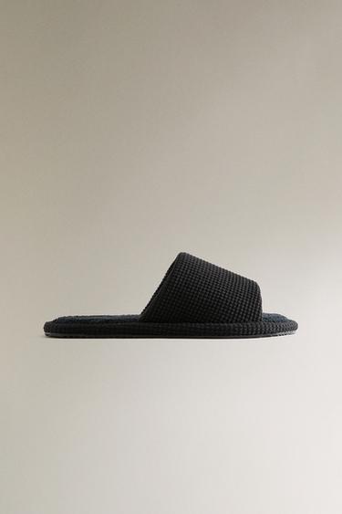 Zara Тапочки для ванной из футера купить с доставкой.