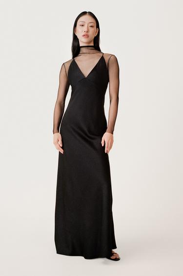 Zara Длинное платье в бельевом стиле — 50TH ANNIVERSARY купить с доставкой.