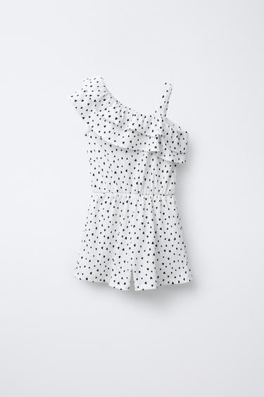 Zara Короткий комбинезон с сердечками