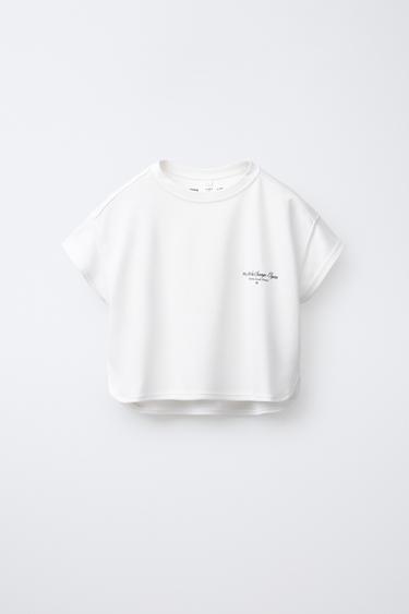 Zara Свободная футболка с надписью купить с доставкой.