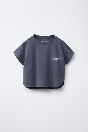Zara Свободная футболка с надписью купить с доставкой.
