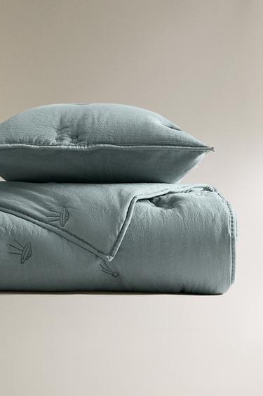 Zara Детское хлопковое одеяло космической тематики