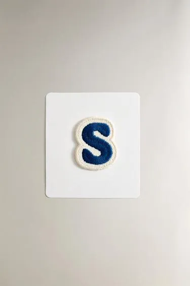 THERMO-ADHESIVE LETTER S PATCH