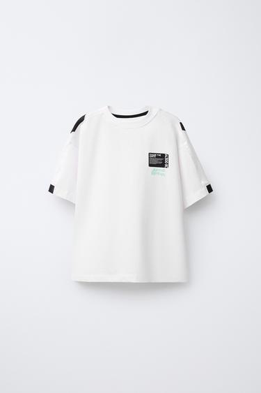 Zara Спортивная футболка с граффити