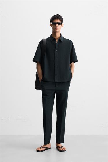 Zara Брюки с геометрическим жаккардовым узором купить с доставкой.