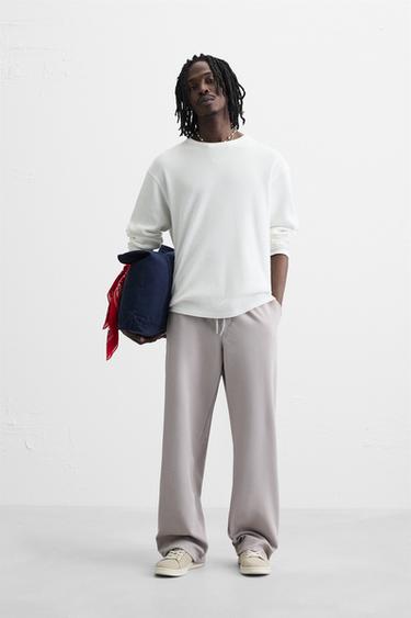 Zara Брюки свободного кроя с контрастной окантовкой купить с доставкой.