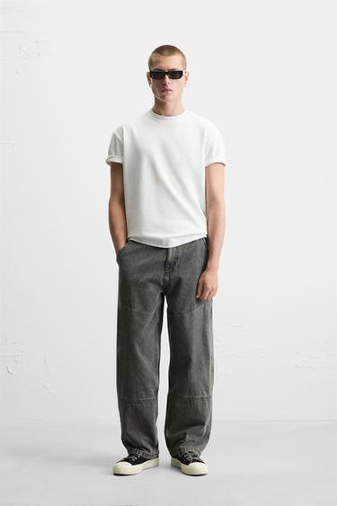 Zara Брюки с карманами плотника износа купить с доставкой.