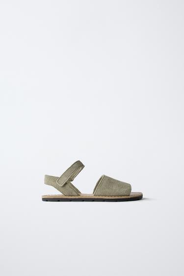 Zara Кожаные сандалии купить с доставкой.