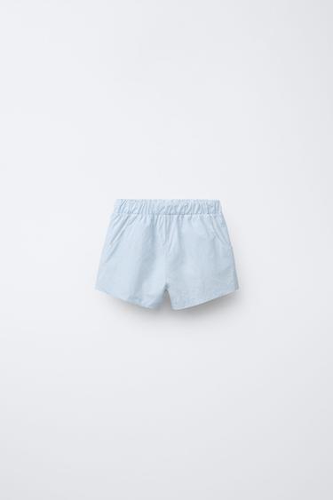 Zara Бермуды из поплина купить с доставкой.