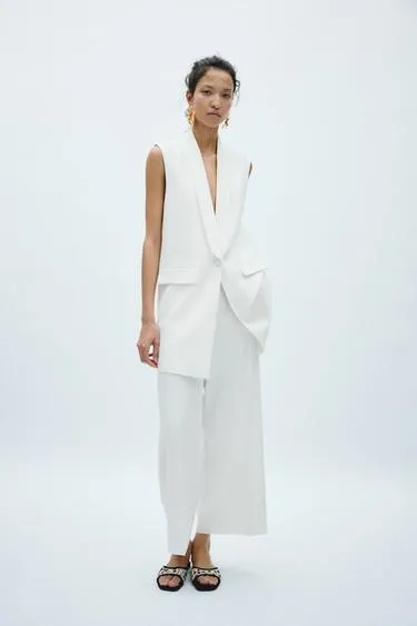 Жилет с воротником в стиле смокинга — ZW COLLECTION