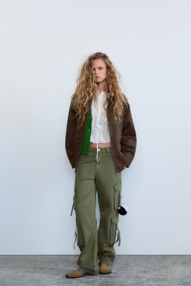 Zara Брюки карго TRF купить с доставкой.