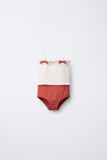 Zara Купальник для девочек 2-6 лет с эластичной лентой и бантами купить с доставкой.