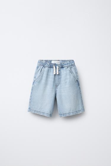 Zara Джинсовые шорты-бермуды свободного кроя купить с доставкой.