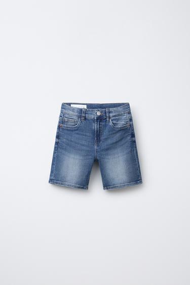 Zara Прямые джинсовые шорты купить с доставкой.