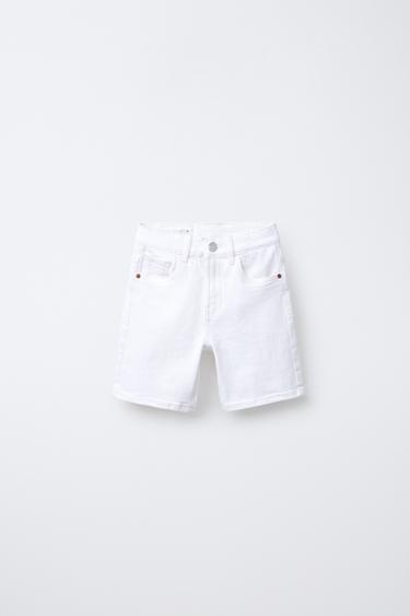 Zara Джинсовые шорты прямого кроя, базовая модель купить с доставкой.