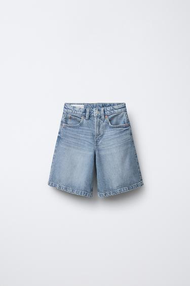 Zara Джинсовые шорты-бермуды BAGGY купить с доставкой.