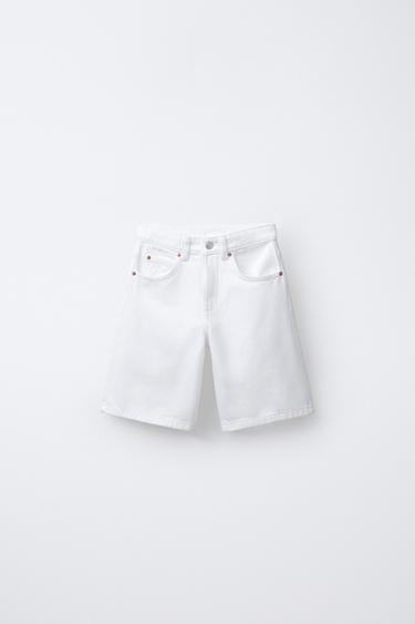 Zara Джинсовые шорты-бермуды BAGGY купить с доставкой.