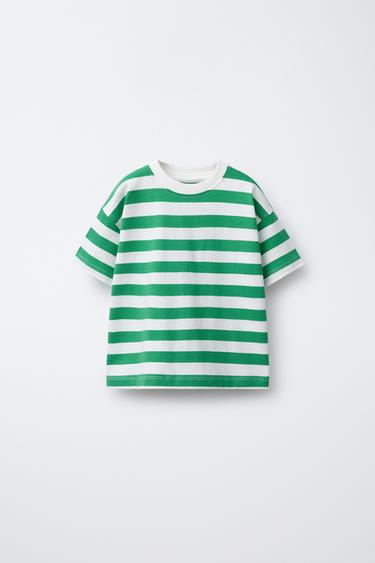 Zara Футболка с принтом в полоску купить с доставкой.