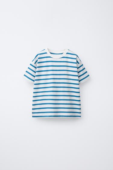 Zara Футболка с принтом в полоску купить с доставкой.