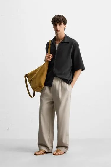 Рубашка RELAXED FIT из струящейся ткани