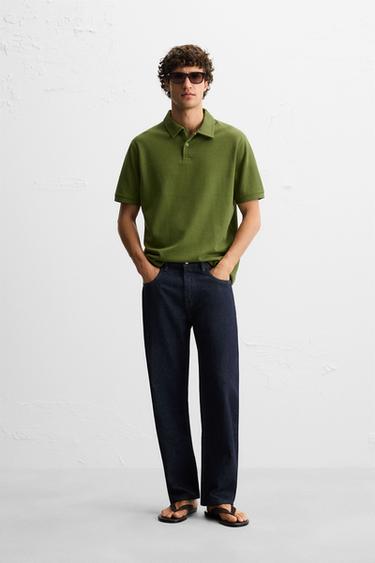 Zara Поло базовой структуры купить с доставкой.