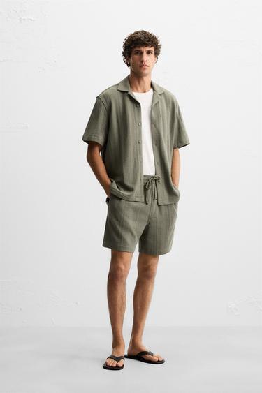 Zara Шорты из жаккардовой ткани купить с доставкой.