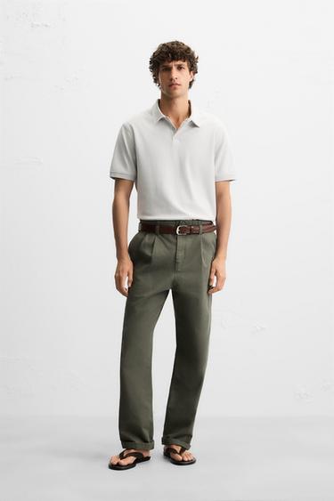 Zara Поло базовой структуры купить с доставкой.