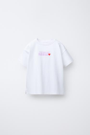 Zara Футболка с принтом «пляж» купить с доставкой.