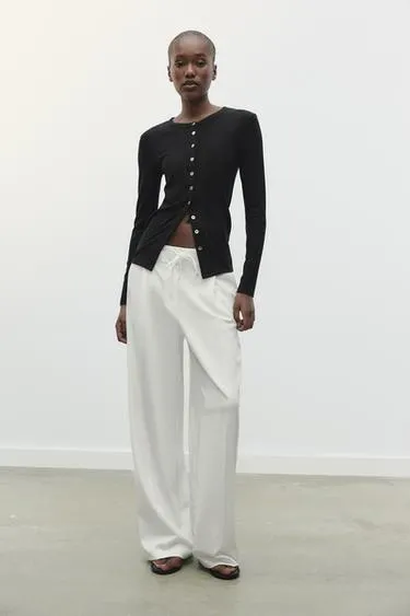 Брюки WIDE LEG с двойным поясом