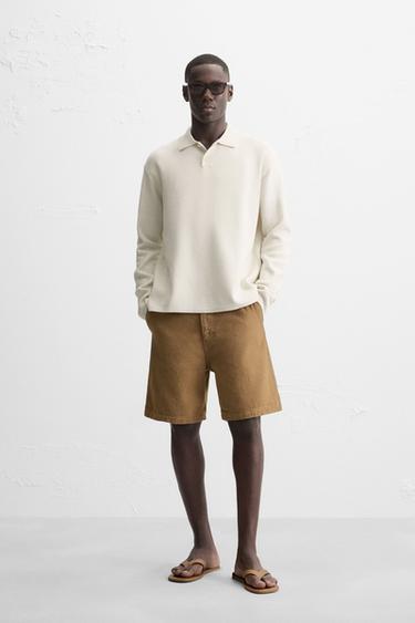 Zara Мягкое трикотажное поло