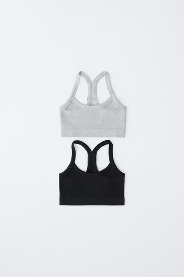 Zara 8–14 лет/ набор из двух бесшовных топов купить с доставкой.