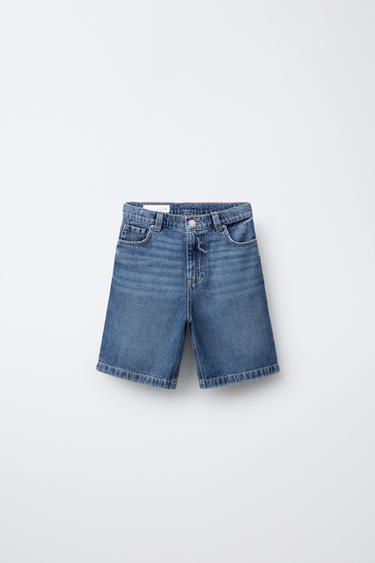 Zara Джинсовые бермуды RELAXED BAGGY