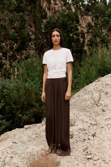 Zara Футболка с контрастными завязками купить с доставкой.