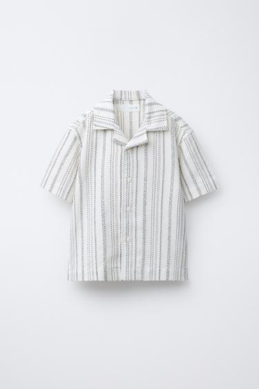 Zara Рубашка боулинг в рустик-полоску купить с доставкой.