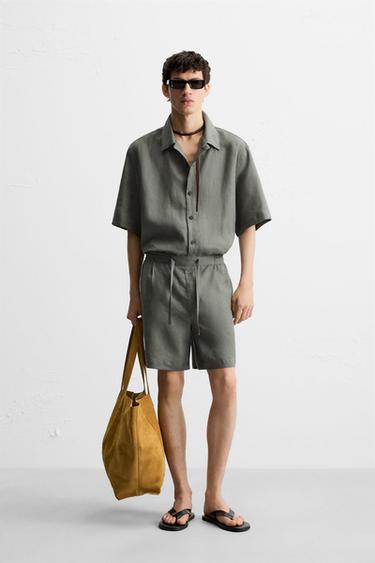 Zara Шорты из 100% льна
