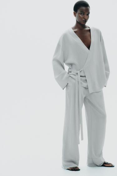 Zara Кимоно с боковой завязкой купить с доставкой.