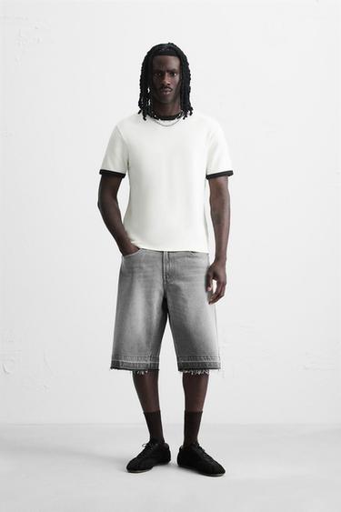 Zara Джинсовые шорты-бермуды свободного кроя купить с доставкой.