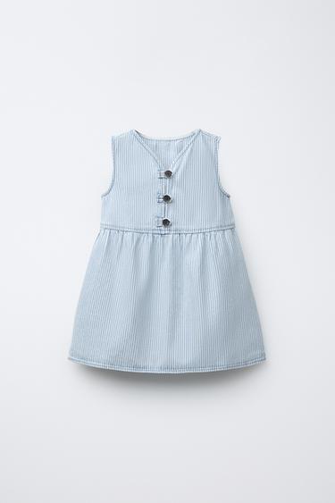 Zara Платье в полоску из твила купить с доставкой.
