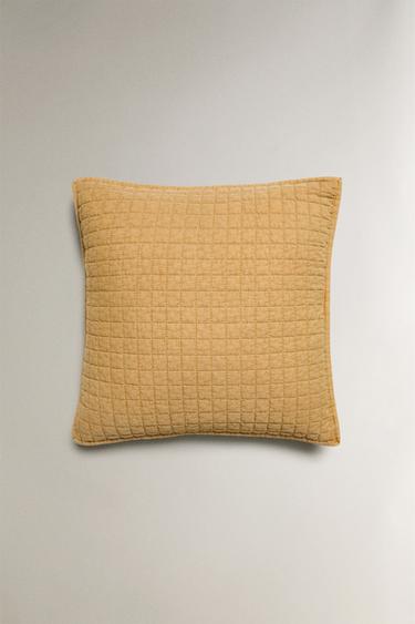 Zara Детский стеганный чехол для подушки в клетку