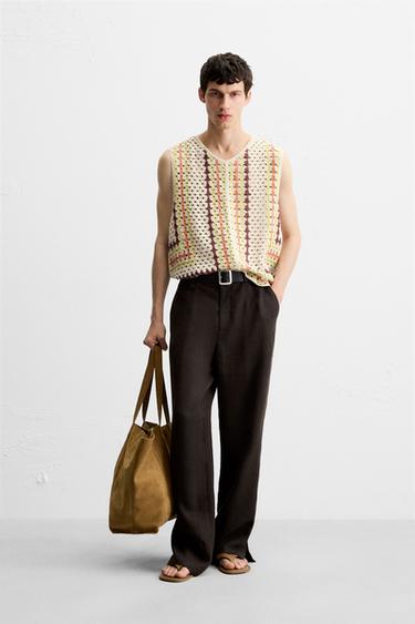 Zara Жилет крючком купить с доставкой.