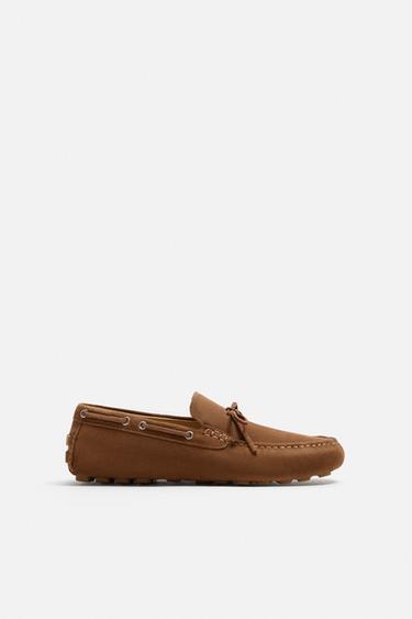 Zara Повседневные кожаные лоферы купить с доставкой.