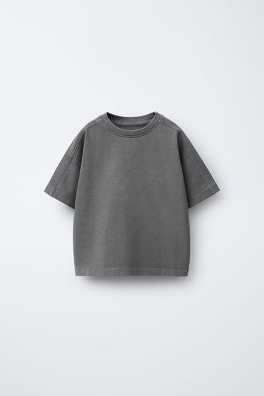 Zara Футболка GARMENT DYE с разрезами купить с доставкой.